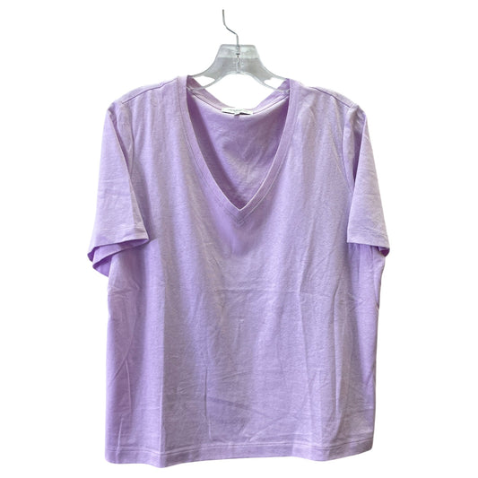 Top Ss Designer By Lafayette 148 In Purple, Size:L