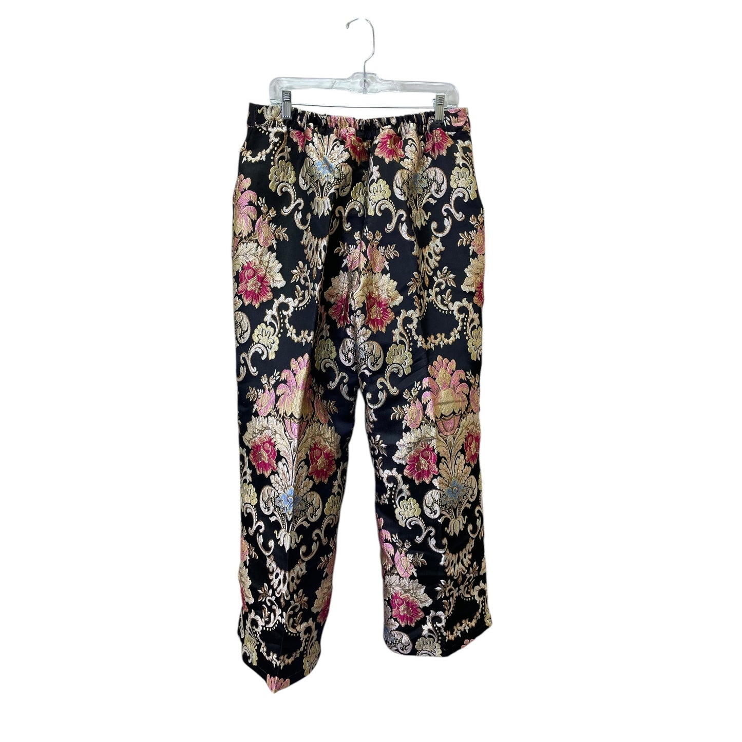 Pants Set 2Pc By Stylewe In Black & Gold, Size:Xl