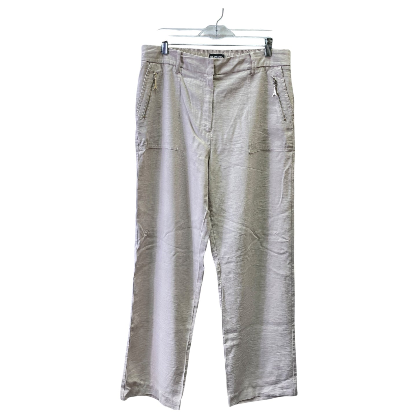 Pants Designer By Karl Lagerfeld In Taupe, Size:12