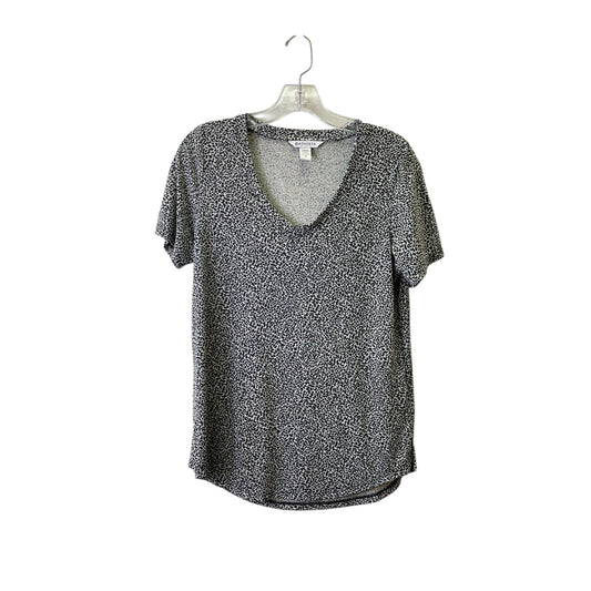 Top Ss Basic By Athleta In Black & Grey, Size:M