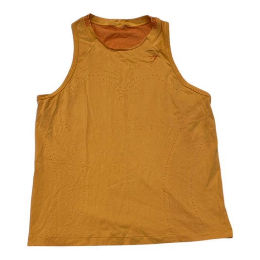 Athletic Tank Top By Gym Shark In Orange, Size:M