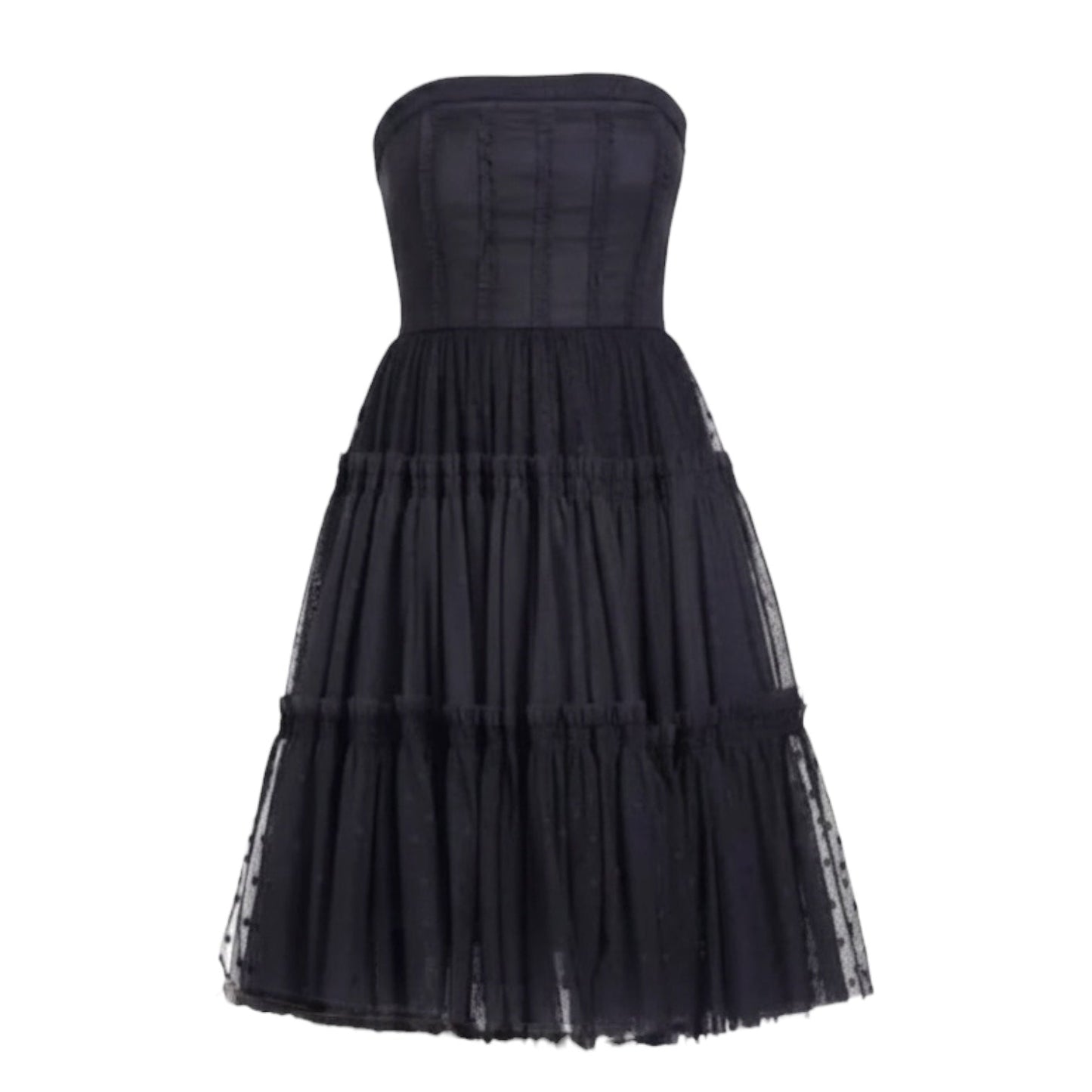 Ypres Strapless Tulle Party Dress By Moulinette Soeurs In Black, Size: 8