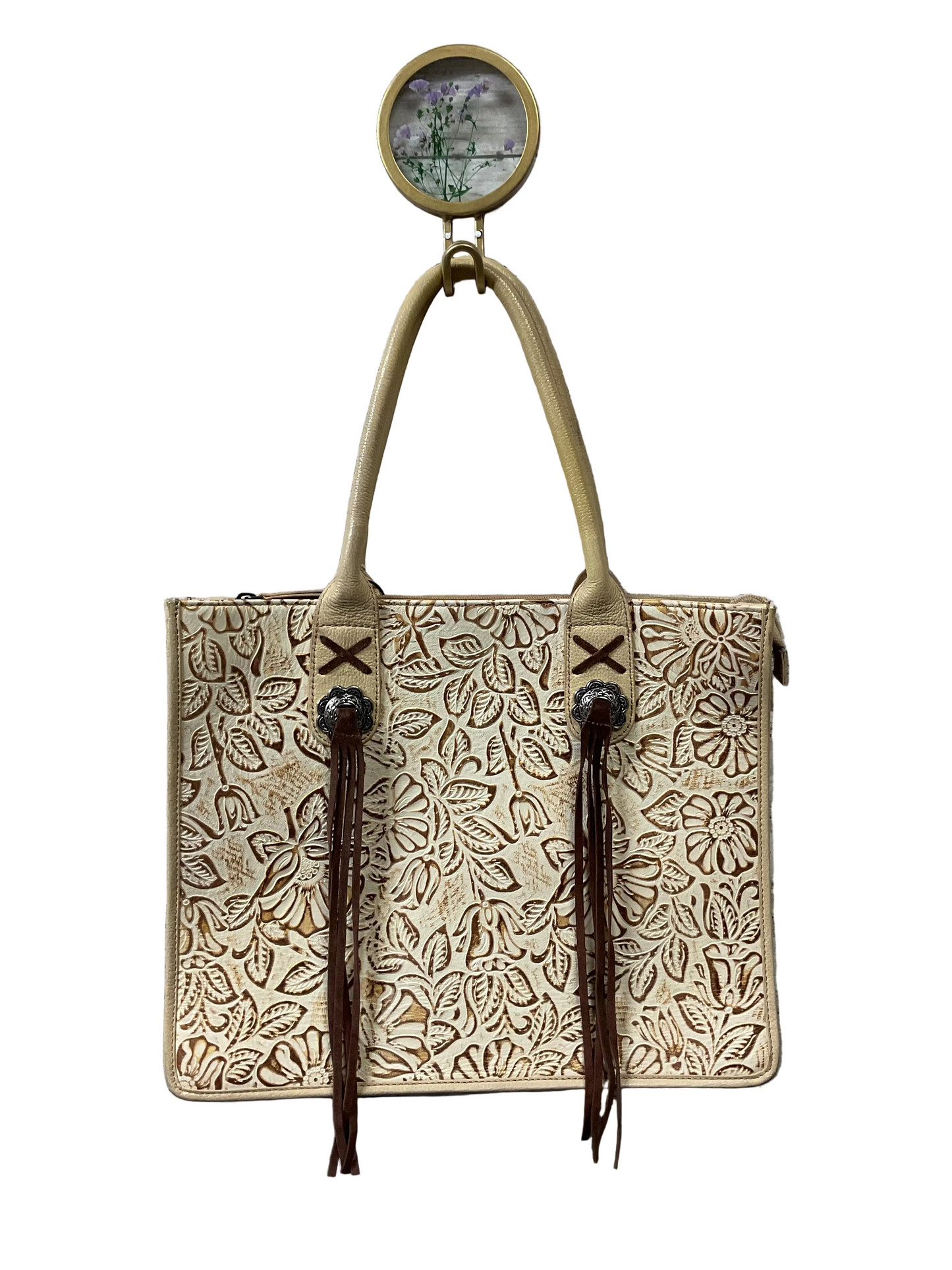 Handbag By Myra In Tan, Size:Large