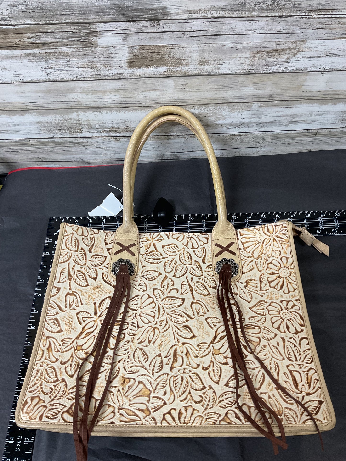 Handbag By Myra In Tan, Size:Large