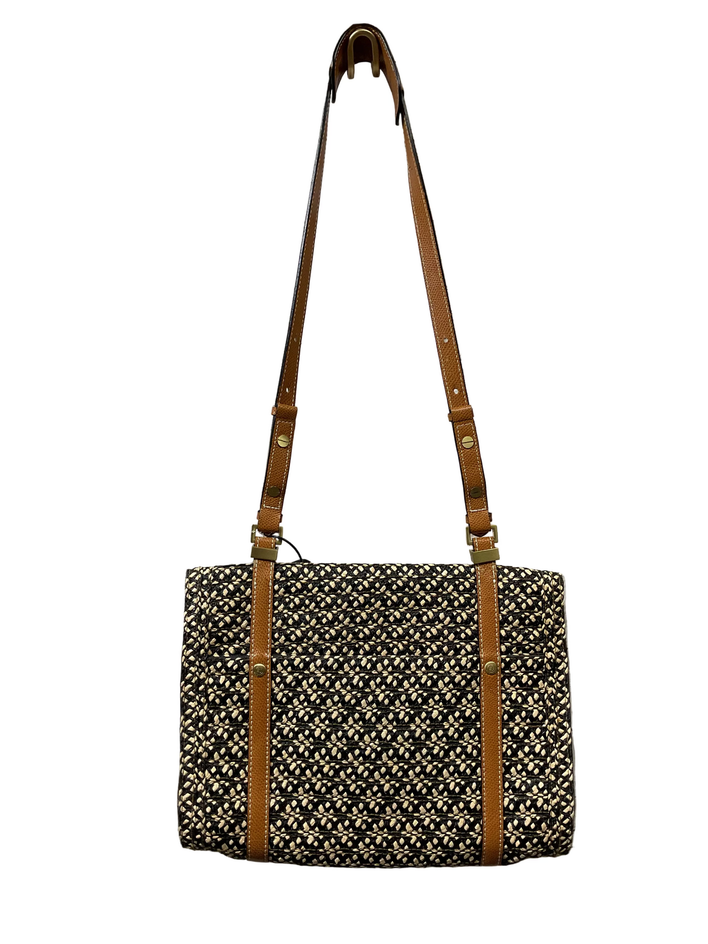 Handbag By Eric Javitz In Black & Brown, Size:Medium