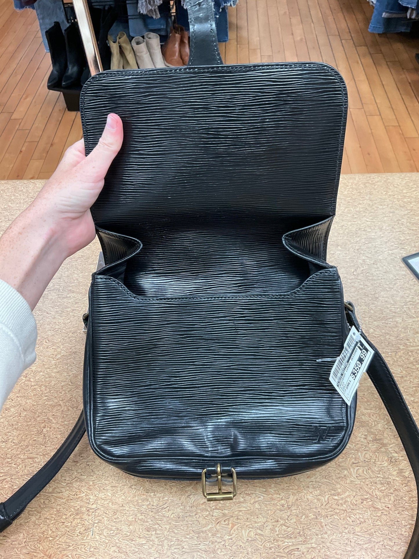 Crossbody Luxury Designer By Louis Vuitton In Black, Size:Small