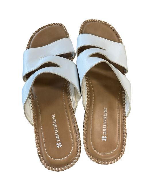 Sandals Flats By Naturalizer In White, Size:8