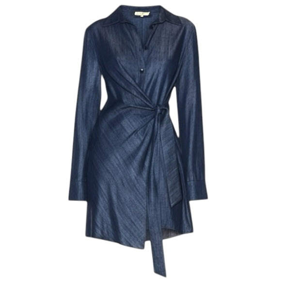 Drape Tunic Dress By Tibi In Blue, Size: 2
