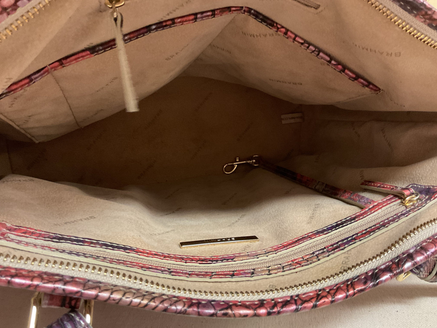 Handbag Designer By Brahmin, Size: Medium