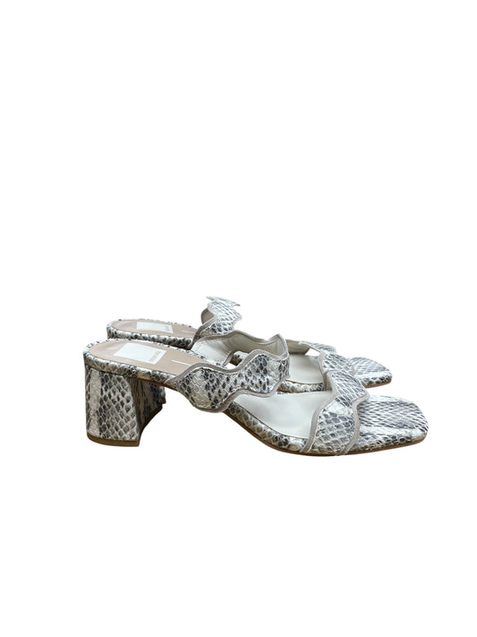 Sandals Heels Block By Dolce Vita In Snakeskin Print, Size:7.5
