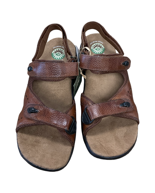 Sandals Flats By Earth Origins In Brown, Size:10.5