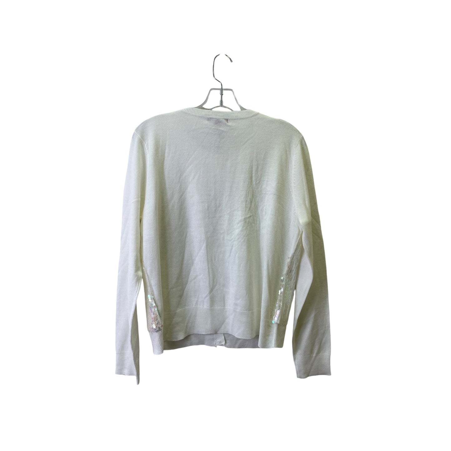 Sweater Cardigan By New York And Co In Cream, Size:Xl