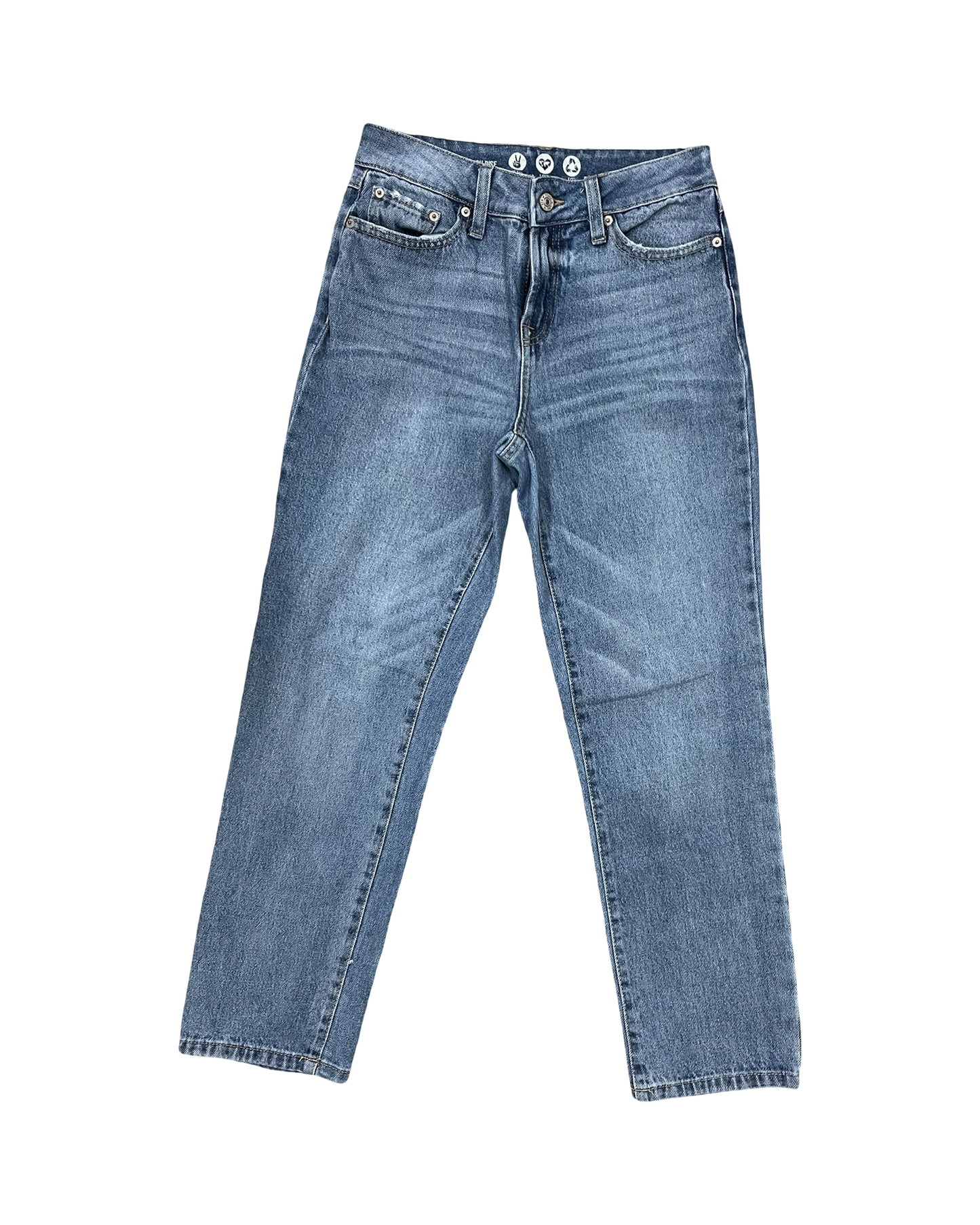 Jeans Straight By Rewash In Blue Denim, Size:2