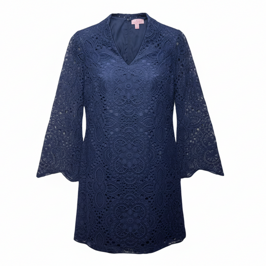 Felicity Dress Designer By Lilly Pulitzer In True Navy, Size: 00