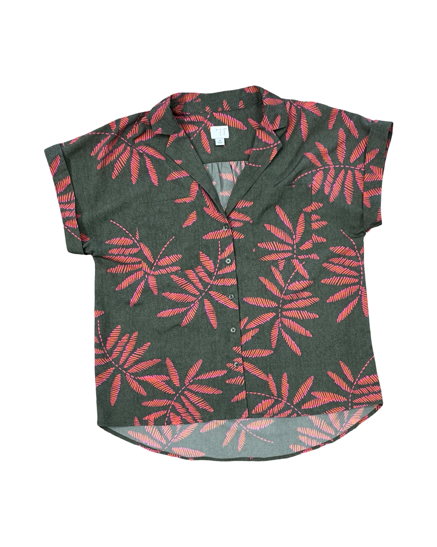Blouse Ss By A New Day In Green, Size:M