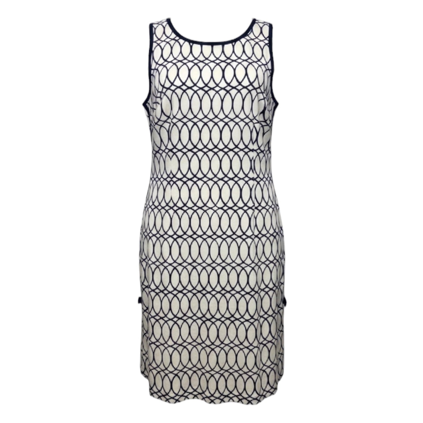 Francesca Dress Designer By Lilly Pulitzer In Tickle the Ivories Navy & White, Size: L