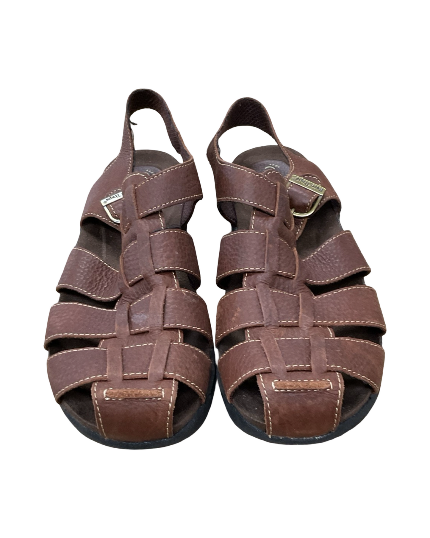 Sandals Flats By Bare Traps In Brown, Size:11