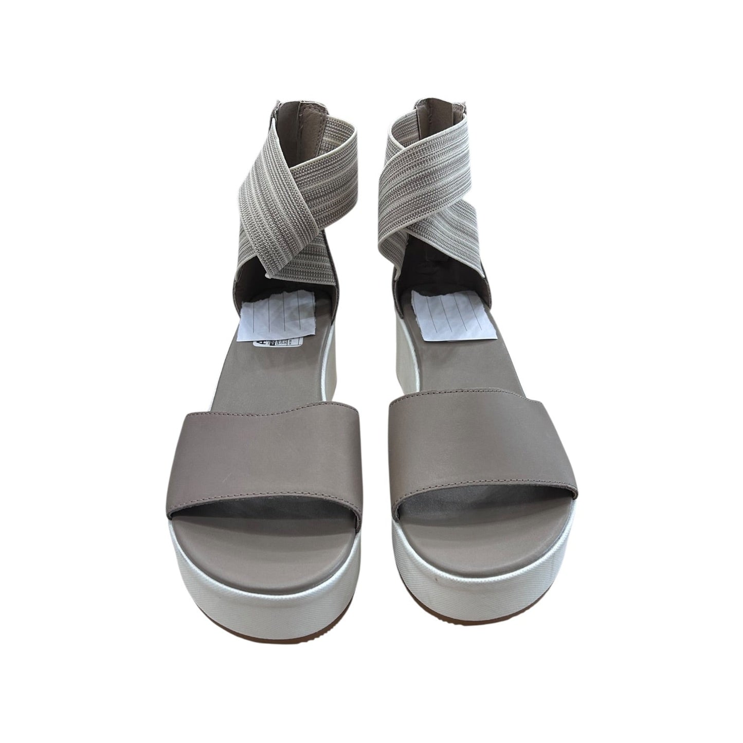Sandals Heels Platform By Sorel In Cream, Size:10