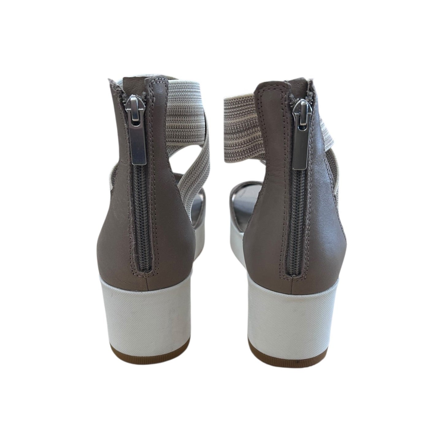 Sandals Heels Platform By Sorel In Cream, Size:10