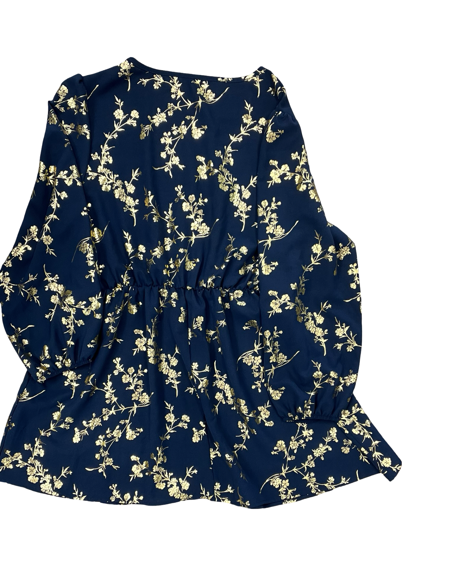 Dress Casual Short By Shein In Blue & Gold, Size:1X