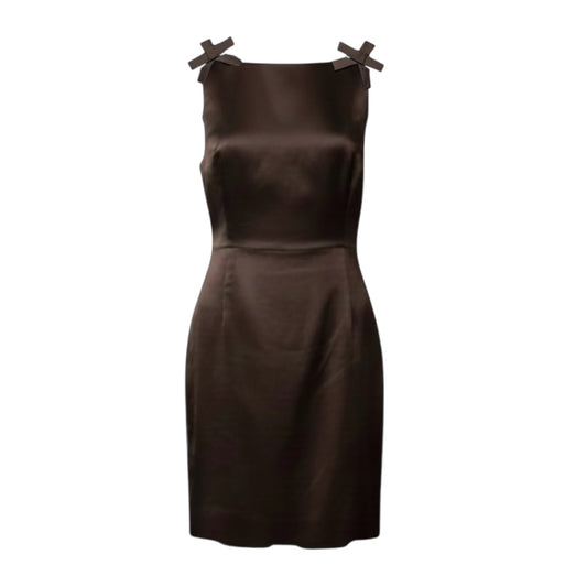 Blakely Low Back Cocktail Dress By Lily Sisto for Gianni Bini In Brown, Size: 12