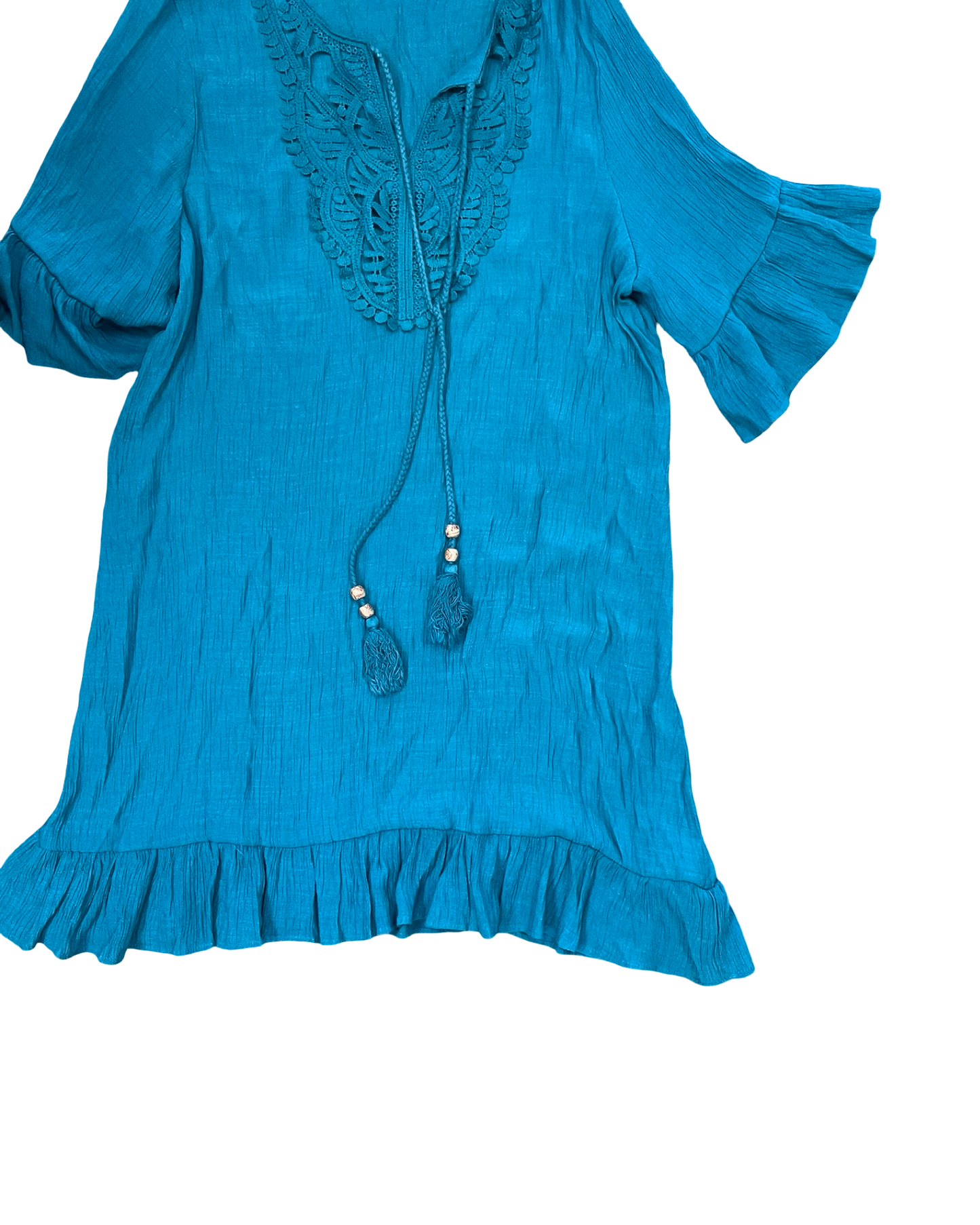 Swimwear Cover-Up By Clothes Mentor In Blue, Size:M