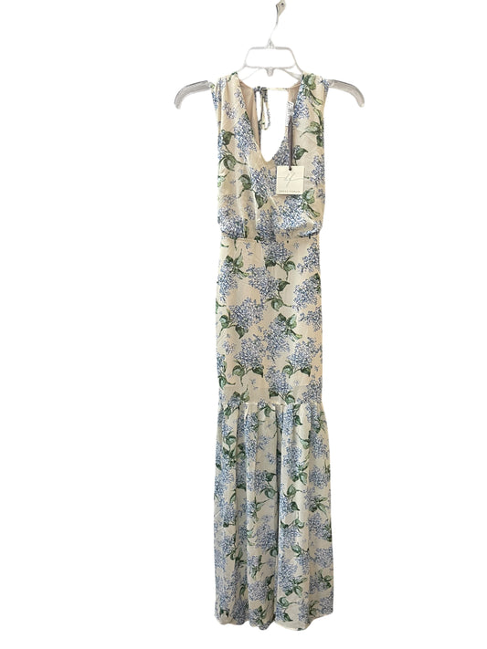 Dress Casual Maxi By Dress Forum In Grey & Tan, Size:S