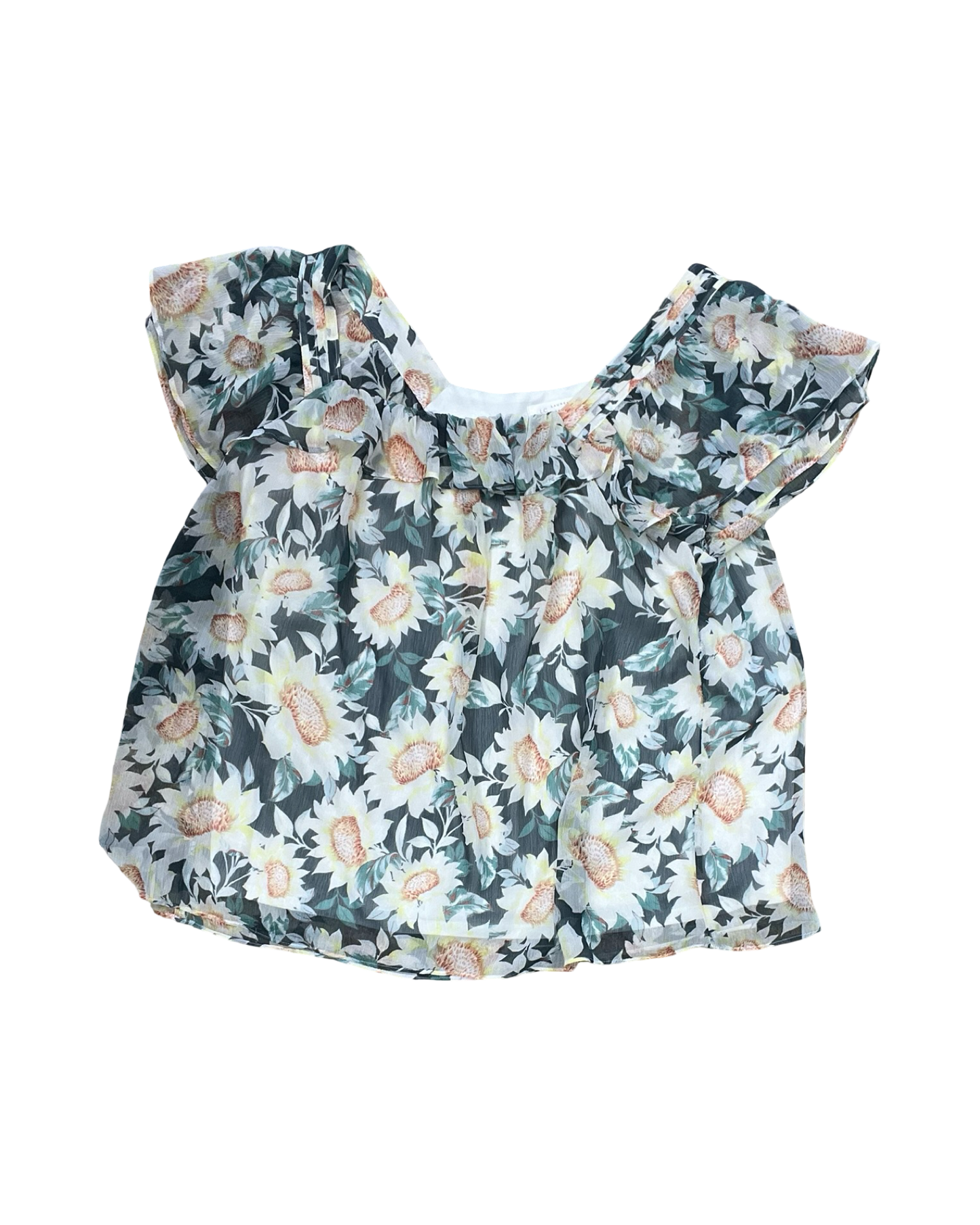 Top Ss By Lc Lauren Conrad In Floral Print, Size:L