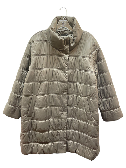 Coat Puffer & Quilted By Eileen Fisher In Brown, Size:22Womens