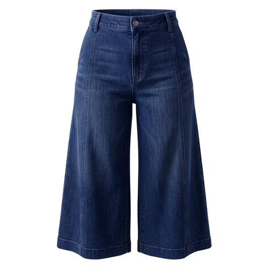 High-Rise Palazzo Jeans By Maeve In Blue Denim, Size: 6P