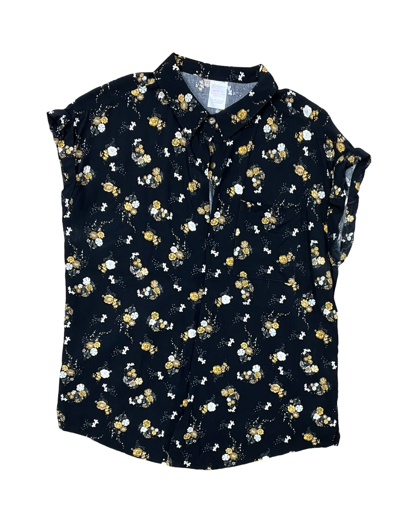 Top Ss By No Boundaries In Black & Yellow, Size:Xl