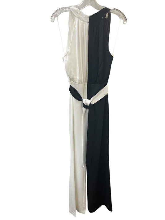 Jumpsuit Designer By Alice + Olivia In Black & White, Size:Xs