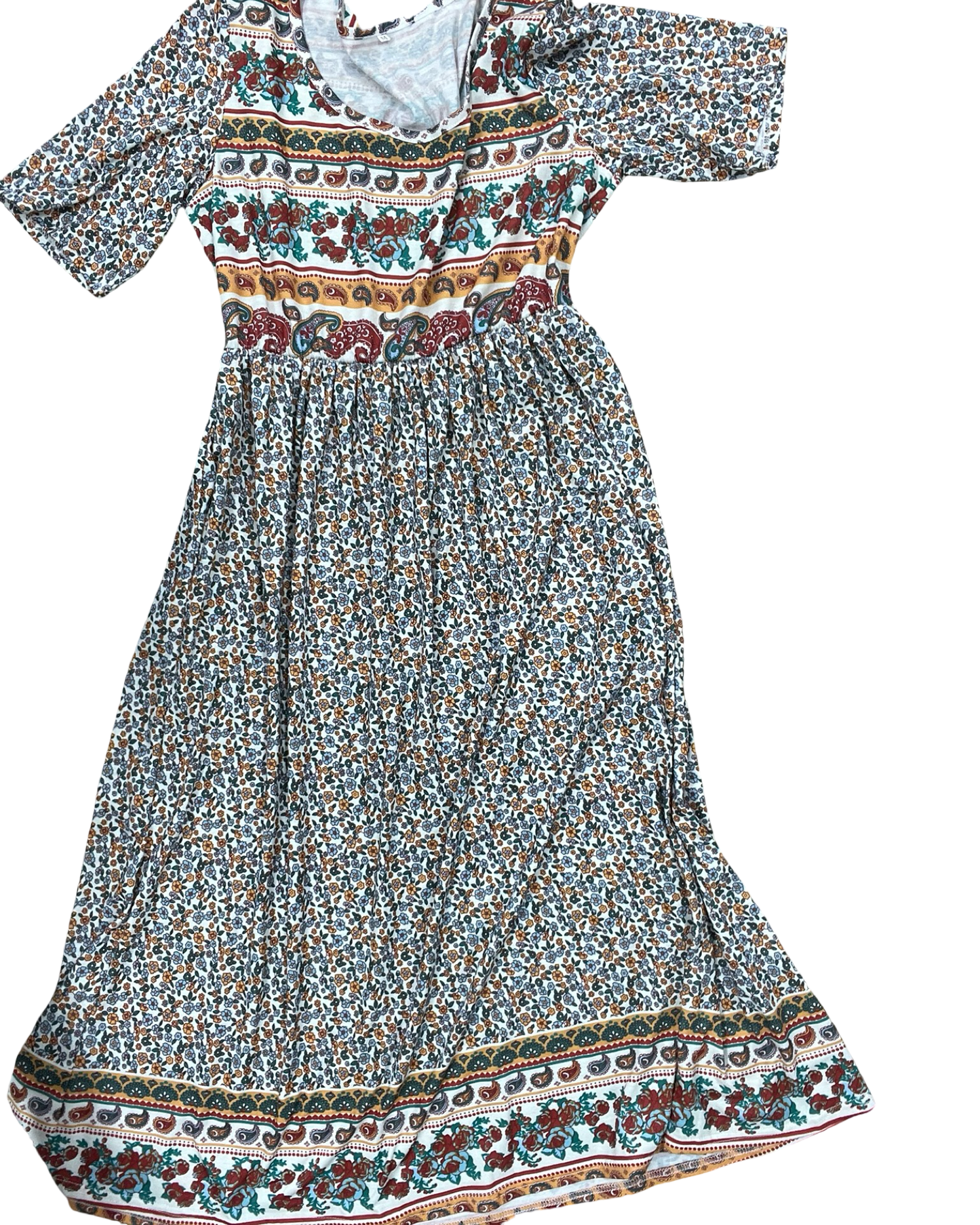 Dress Casual Midi By Clothes Mentor In Multi, Size:M