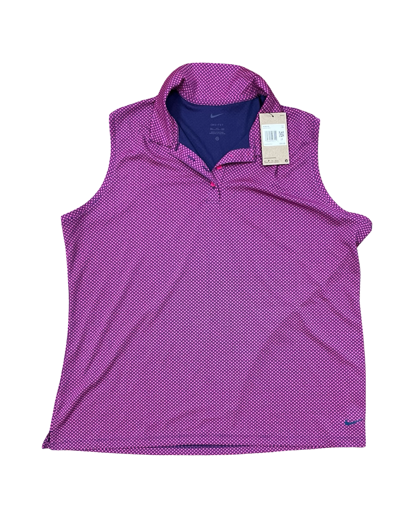 Athletic Tank Top By Nike In Pink & Purple, Size:1X