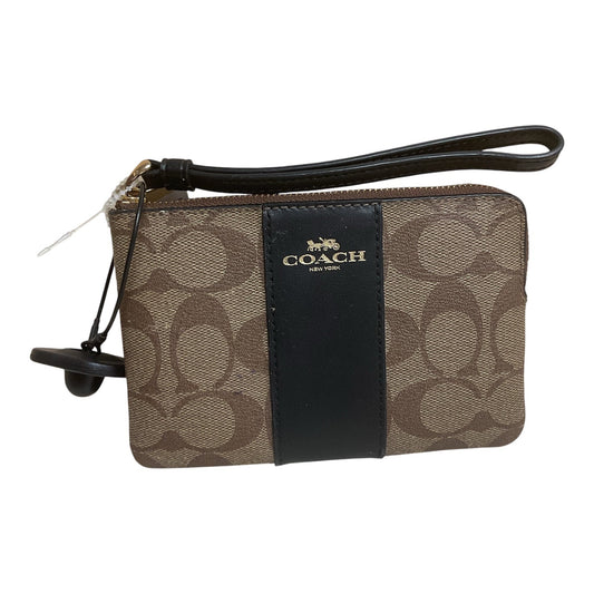 Wristlet Designer By Coach In Brown & Tan, Size:Small