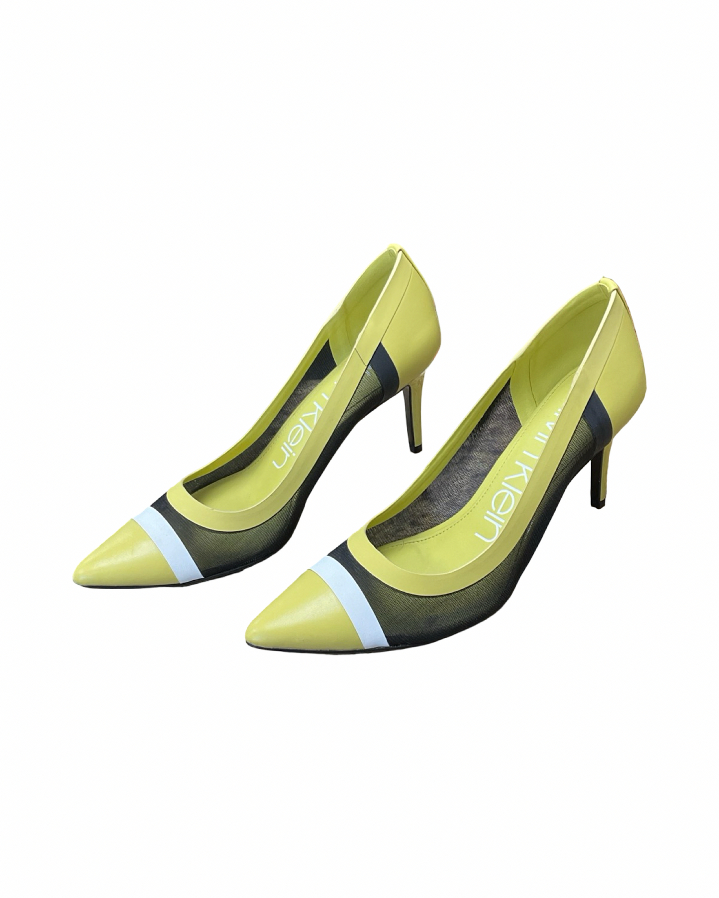 Shoes Heels Stiletto By Calvin Klein In Black & Green, Size:9.5