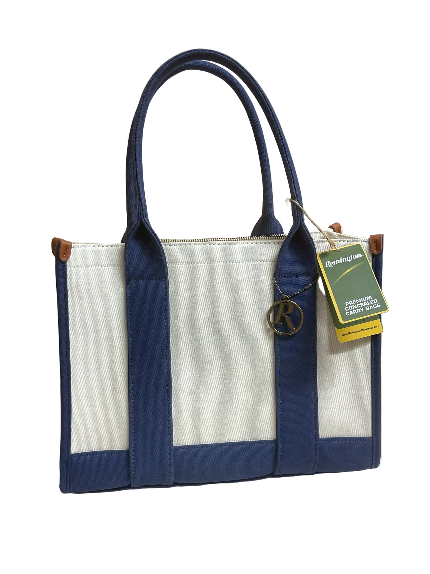 Tote By Cmc In Blue & Cream, Size:Medium
