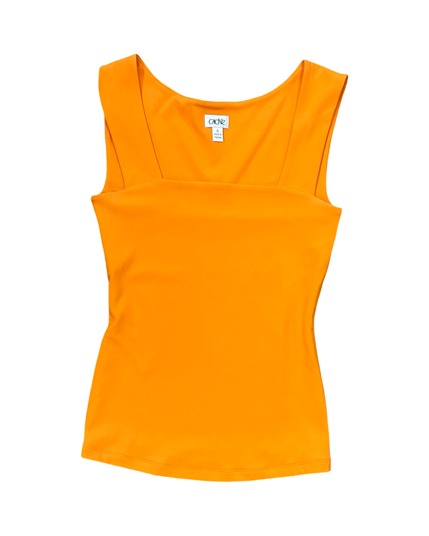 Top Sleeveless By Cache In Orange, Size:S