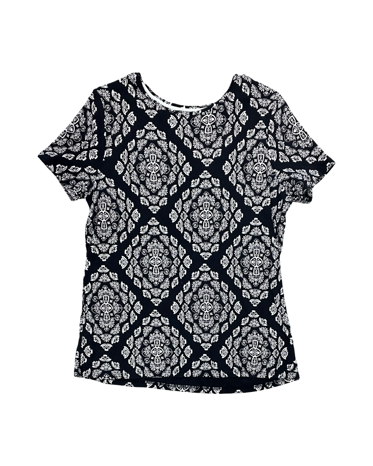 Top Ss By Croft And Barrow In Black & Tan, Size:L