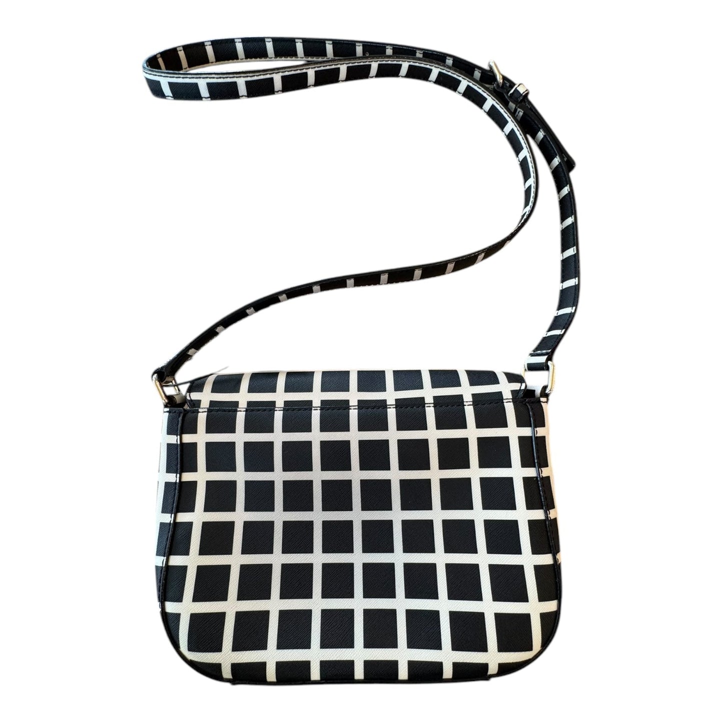 Handbag Designer By Kate Spade In Black & White, Size:Small