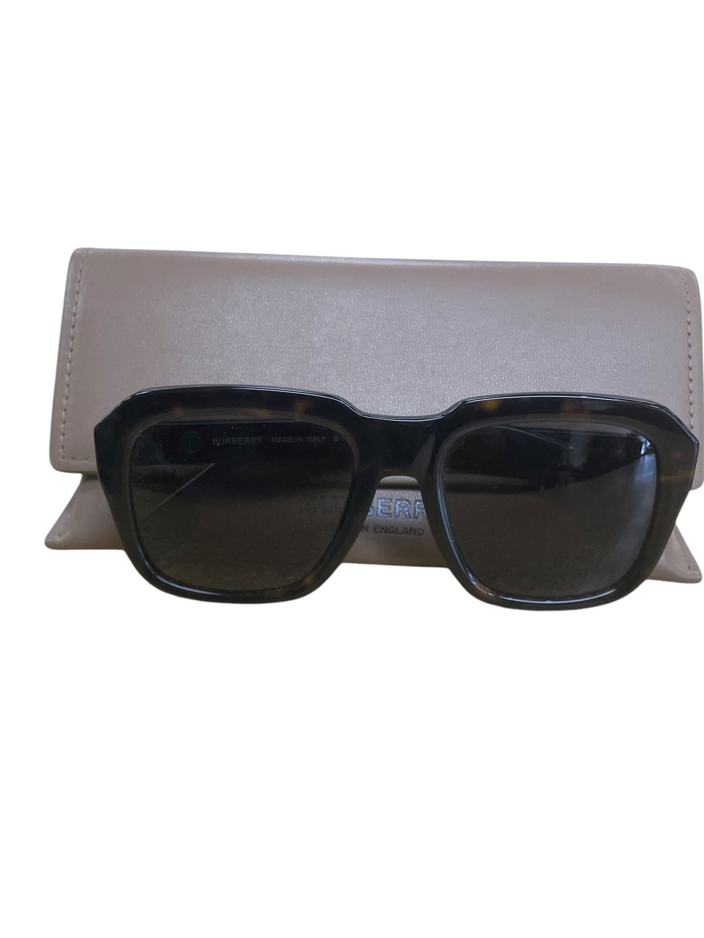 Sunglasses Luxury Designer By Burberry In Tortoise Shell Print