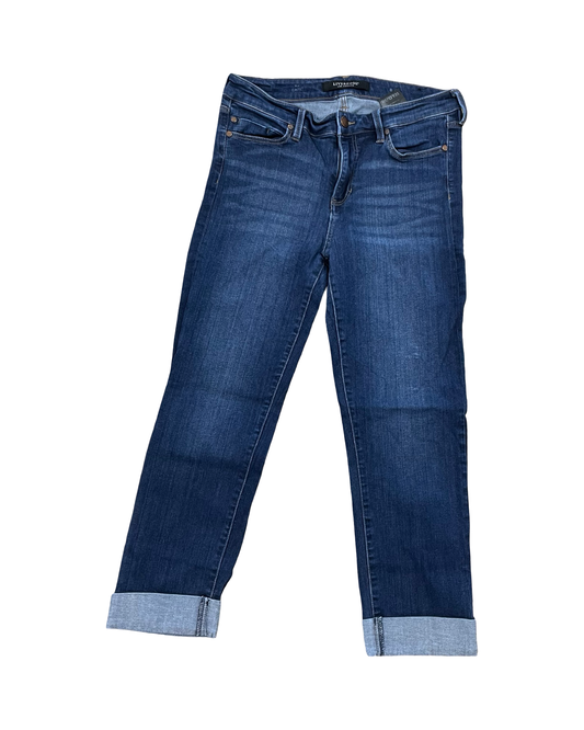 Jeans Straight By Liverpool In Blue Denim, Size:8