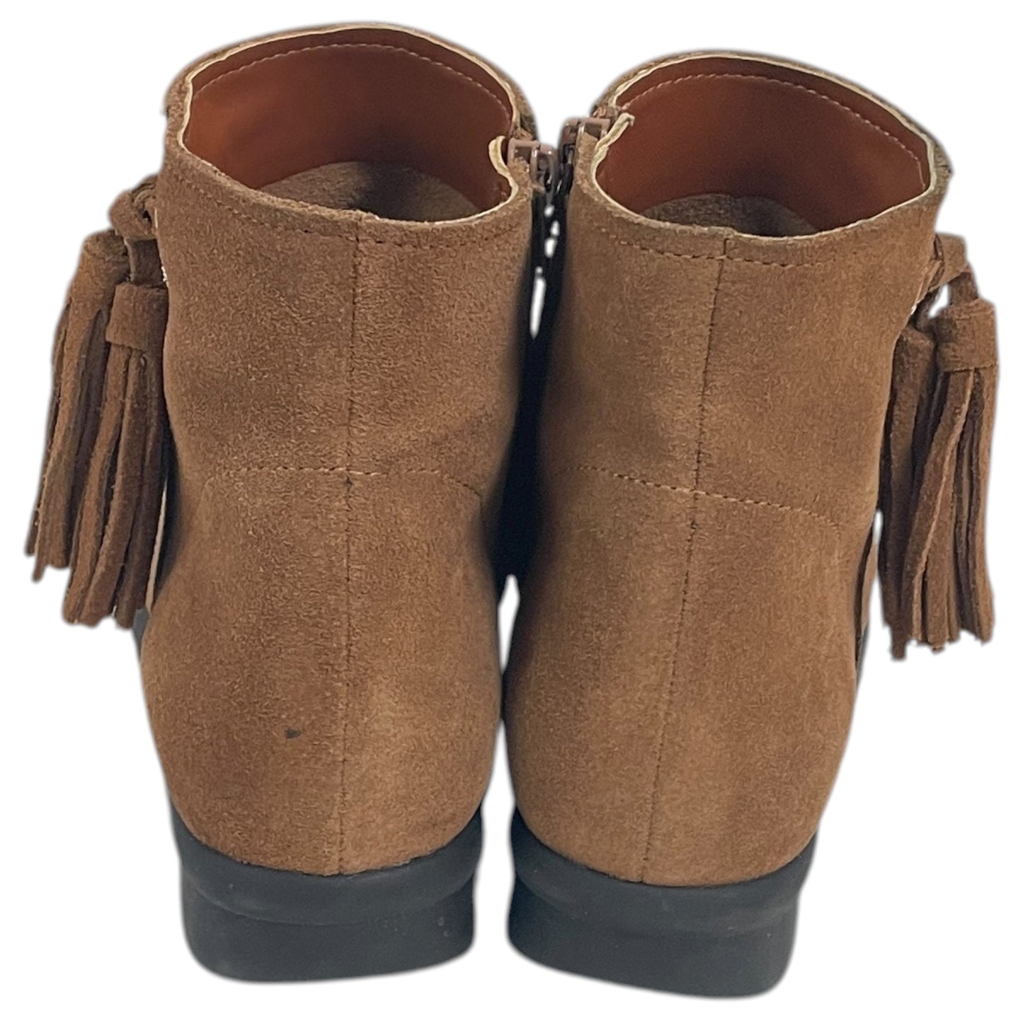 Boots Ankle Flats By Vaneli In Brown, Size:7