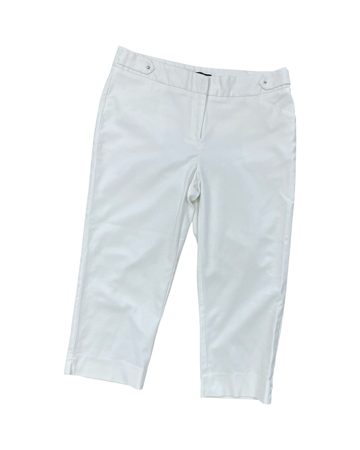 Pants Cropped By Rafaella In White, Size:8