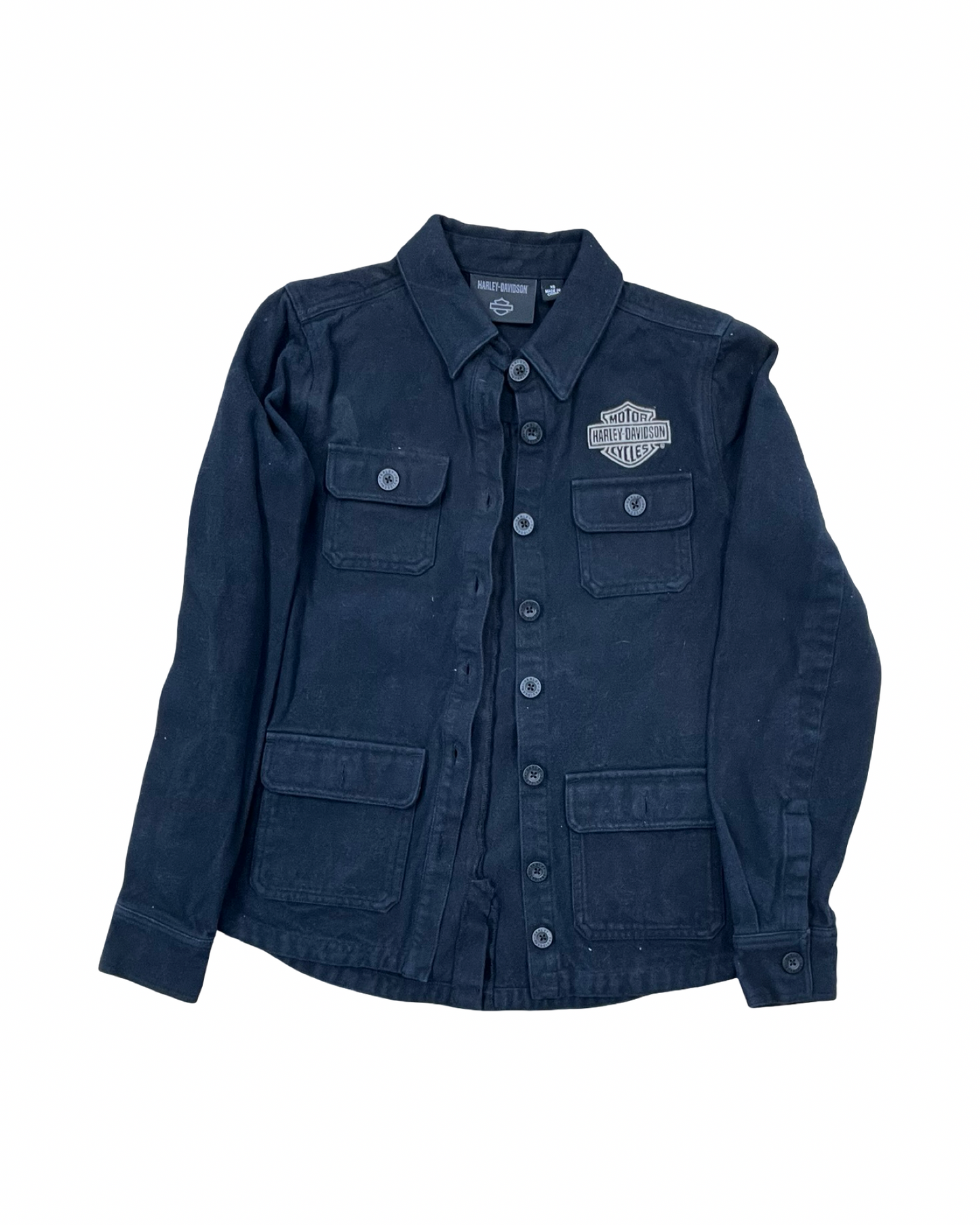 Jacket Shirt By Harley Davidson In Black, Size:Xs