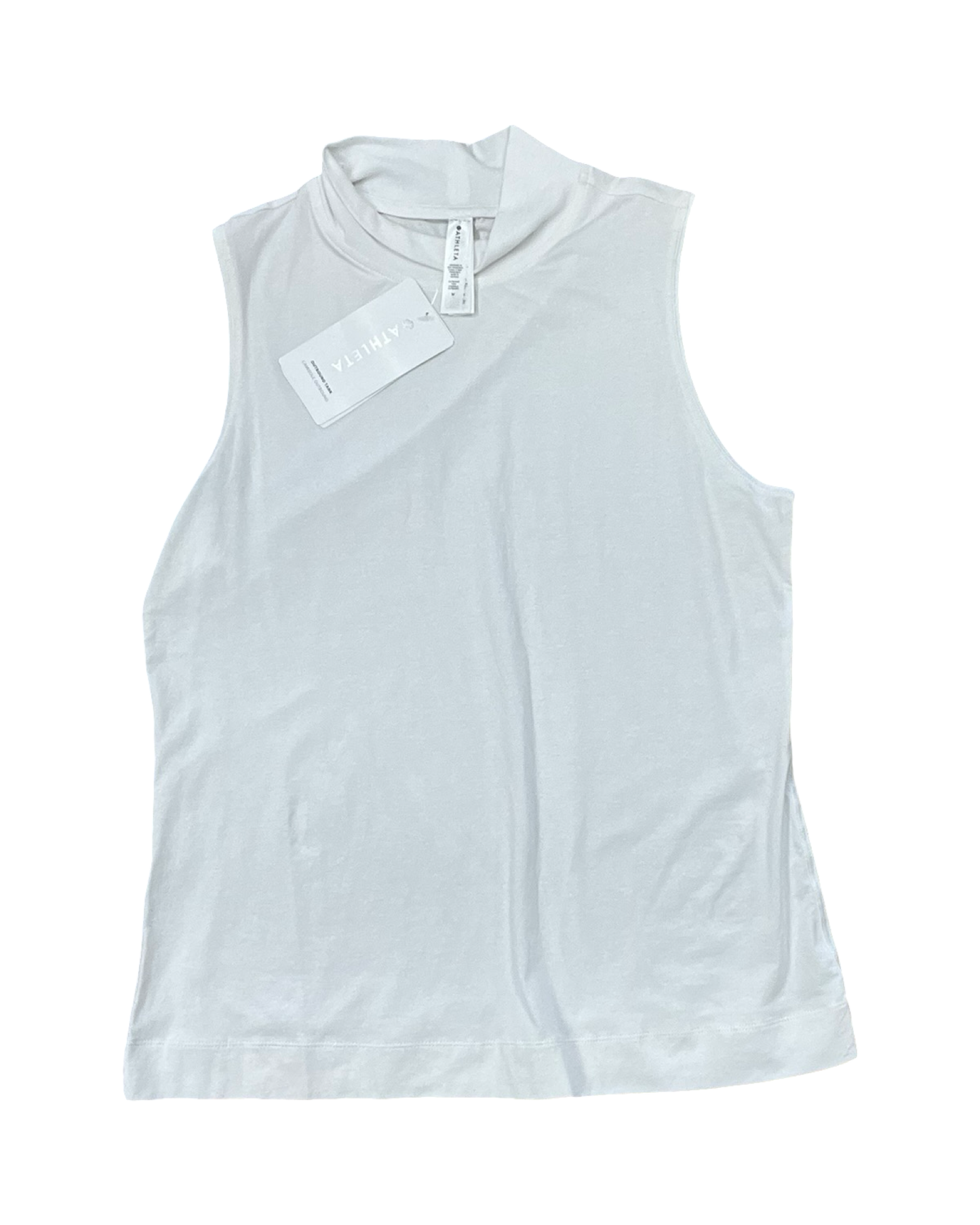 Top Sleeveless By Athleta In White, Size:M