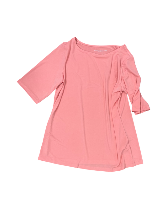 Top Ss By Susan Graver In Coral, Size:S