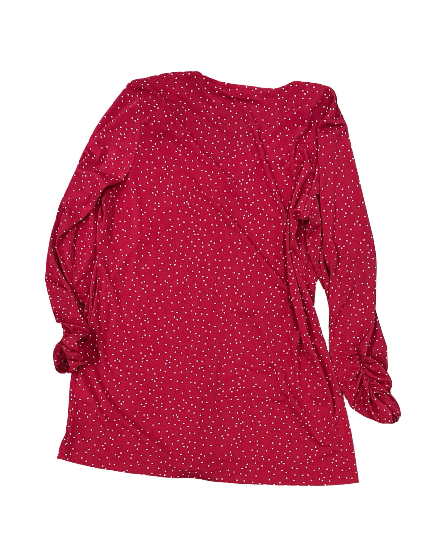 Blouse Ls By Susan Graver In Red, Size:Xs