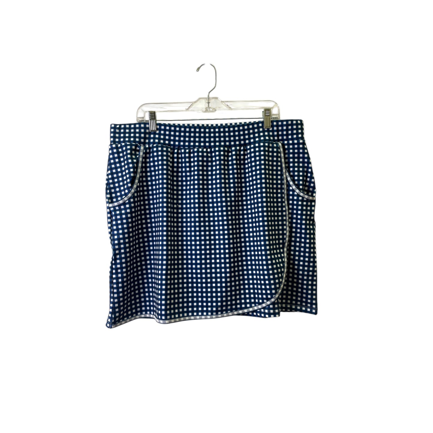 Athletic Skort By Talbots In Blue & White, Size:Xl