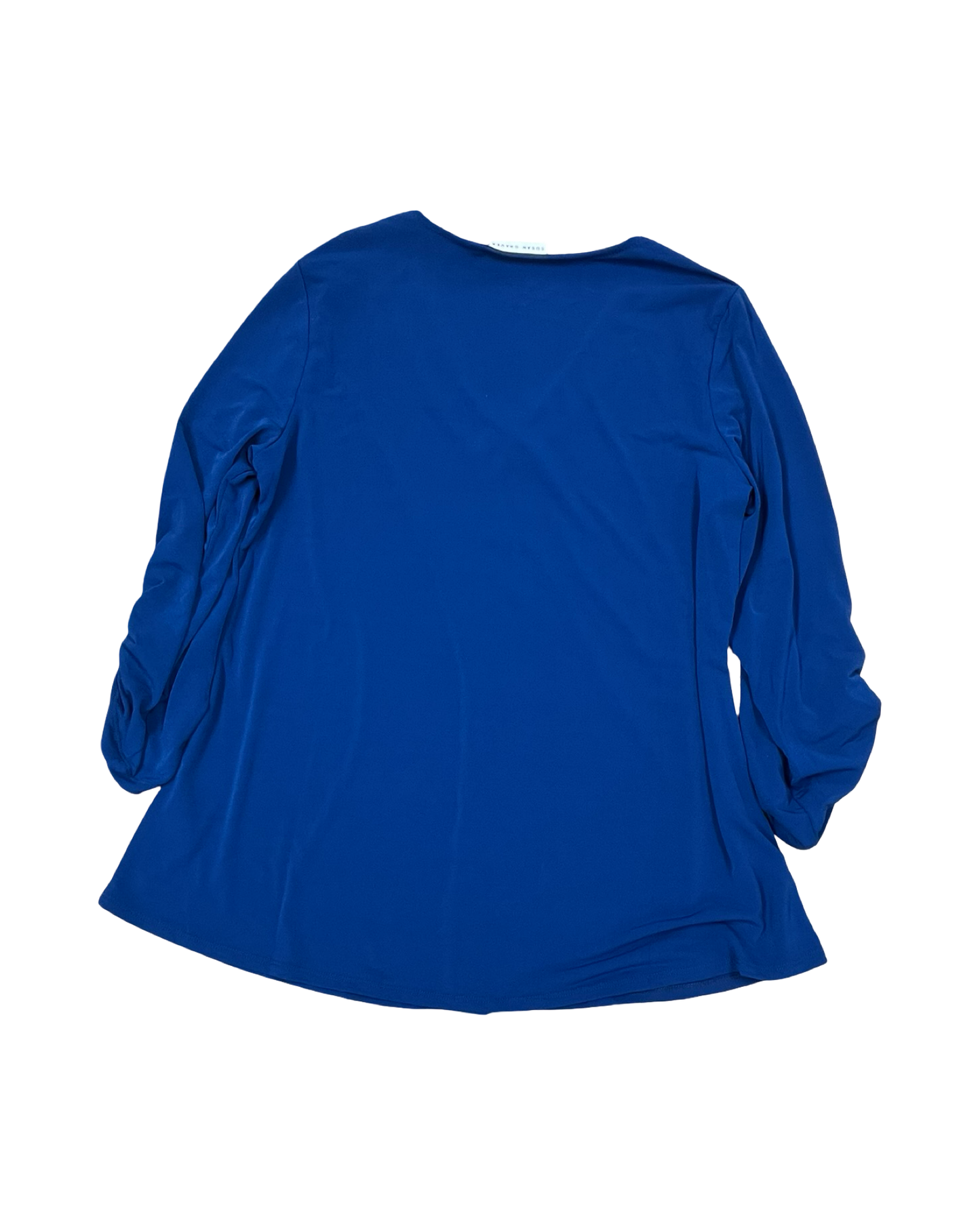 Top Ls By Susan Graver In Blue, Size:S